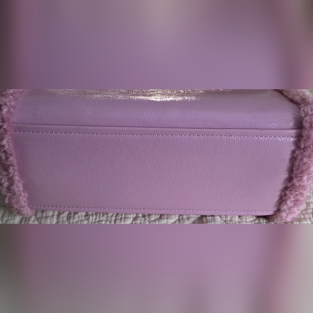 Kate Spade Jette Faux Shearling Pink Quartz Tote Bag New W/out Tags - Picture 9 of 9